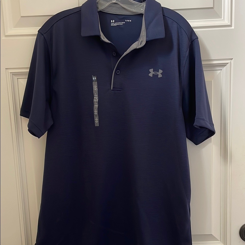 Under Armour Men's Navy Blue Polo Shirt